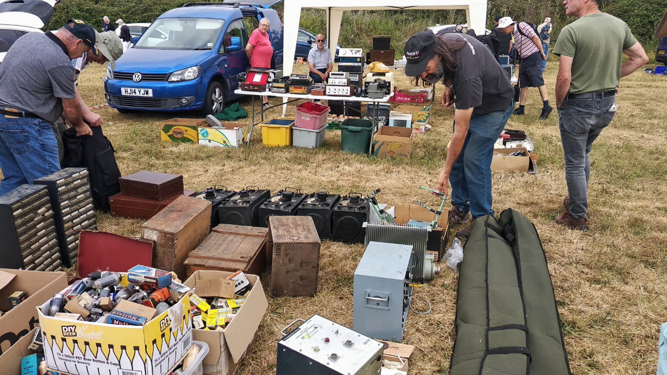 A Radio Amateur searching for that one component thats missing from his shack.